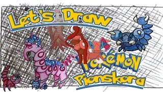 Lets Draw  Pokemon Pionskora  Überall Gift [upl. by Annauqahs]