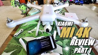 XIAOMI MI Drone 4K Review  Part 1 InDepth  Unboxing Inspection Setup amp UPDATING [upl. by Odnomyar729]