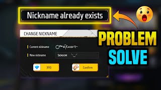 How To Fix Nickname Already Exists Problem 2023  Free Fire Name Already Exists Problem 😢 [upl. by Torrin]