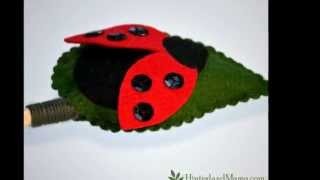 Fluttering Wings Ladybird wands for little dancers who dress up by Hinterland Mama [upl. by Grega]