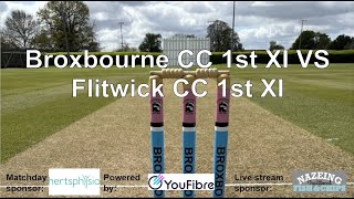 Broxbourne CC 1st XI VS Flitwick CC 1st XI [upl. by Zanahs22]