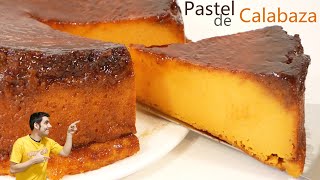 PASTEL de CALABAZA  ALTO y CREMOSO PUDIN🍰🎃  receta FÁCIL🍰🎃 Receta  624 [upl. by Obidiah]