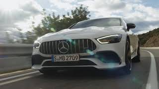 Das neue MercedesAMG GT 53 4MATIC 4Türer Coupé  Fahrszenen  MercedesFansde [upl. by Vieva]