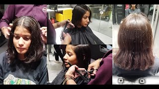 Haircut coming from Madhya Pradesh  Short Bob Haircut After Festive Season  Haircut 2024 [upl. by Dnomyad]