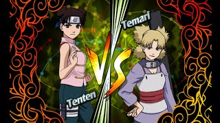 Tenten VS Temari  Naruto Clash of Ninja Revolution 2 [upl. by Ahsaela800]