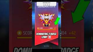 Br Rank 34k  Score 🗿 Dominating V Badge 🤯 Grandmaster Lobby In Last Zone 💀 [upl. by Ralina]