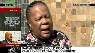 DIRCO Minister Naledi Pandor says PAP members should prioritise challenges facing the continent [upl. by Eirahcaz880]