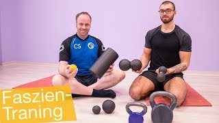 Faszientraining 💪🏼Faszienrollen Balls Igel amp Kettlebells richtig anwenden [upl. by Sorodoeht]