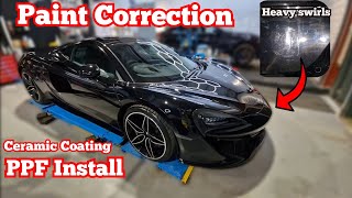 Detailing a British Supercar McLaren 570 GT Paint Protection Film and Ceramic Coating [upl. by Acnaib541]