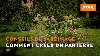 Comment créer un parterre   Conseils de jardinage STIHL [upl. by Iras]