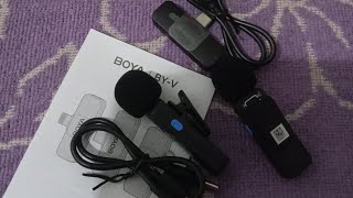 Boya wireless microphone system [upl. by Freberg]