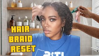 Ultimate Relaxed Hair Wash Day After Braids Removal 💆‍♀️ [upl. by Htnamas154]