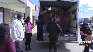 8th annual Cops and Barbers Turkey Giveaway takes place in Greenville [upl. by Norris]