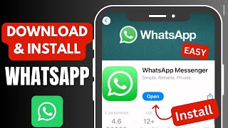 How to Download and Install WhatsApp Mobile App 2024 [upl. by Zeiler]