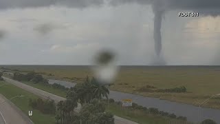 Tornado crosses I75 as Hurricane Milton approaches Florida coast [upl. by Peoples]