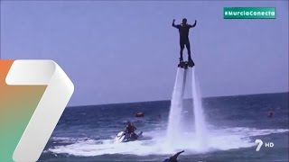 Flyboard en Mazarrón  Murcia Conecta [upl. by Kenimod]