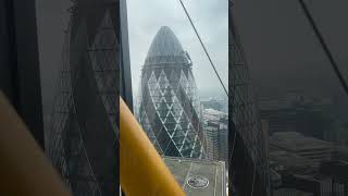 East London and Gherkin from Leadenhall Building aka Cheesegrater london cityoflondon highrise [upl. by Katusha]