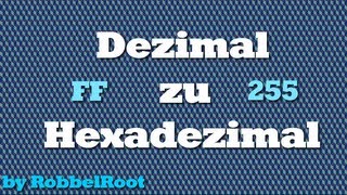 Zahlensysteme Dezimal zu Hexadezimal umrechnen [upl. by Adnohsat]