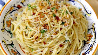 10 Minute Recipe Spaghetti Aglio e Olio  Laura Vitale [upl. by Wulf]