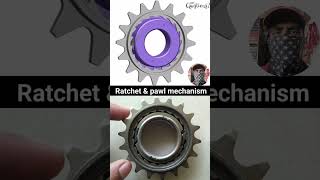 Bicycle freewheel Sprocket Ratchet Mechanism working mechanical automobile engineering gear [upl. by Fihsak]