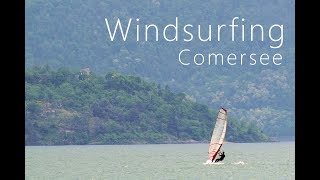 Windsurfen in Domaso am Comersee Lago di Como [upl. by Erodisi]