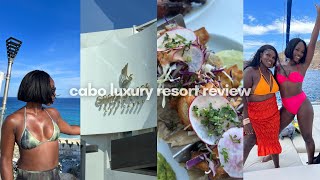 ALL INCLUSIVE CABO LUXURY RESORT REVIEW  garza blanca food  drinks room  excursions [upl. by Soisatsana688]