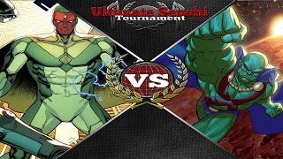 Martian Manhunter vs VisionUltimate Senshi Tournament FightIn Round [upl. by Hafirahs]