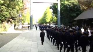 防大 防大生靖国神社なう3G東京行進 [upl. by Eninahs]