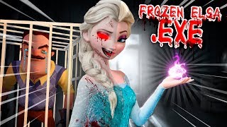 Minecraft FROZEN ELSAEXE  EVIL FROZEN ELSAEXE WAS CREATED amp HAS TAKEN OVER THE NEIGHBORS HOUSE [upl. by Nerty]