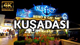 KUŞADASI NIGHT WALK  KUŞADASI VLOG  June 2024  4k [upl. by Airetahs]