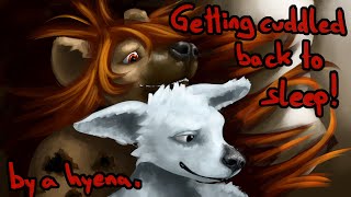 Furry ASMR You cant fall asleep cuddling mouth sounds kisses [upl. by Keller379]