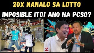 PCSO NAGPALIWANAG SA PAGKAPANALO NG ISANG TAO NG 2O BESES SA LOTTO [upl. by Abihsot]