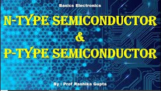 P type and N type semiconductor in Detail Type of Extrinsic semiconductors [upl. by Aicertal]