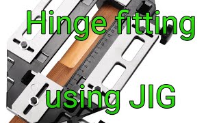 How to fit door hinges using a Adjustable hinge JIG [upl. by Tanberg]