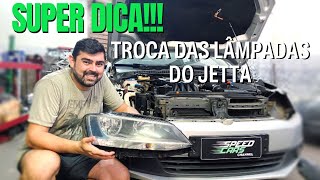 🔧COMO TROCAR AS LÂMPADAS DO FAROL DO JETTA 🔧 [upl. by Lebazej313]