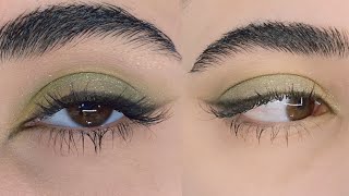 Alluring Green Eye Makeupfairy eye Perfect for any occasion 🧚🏻 [upl. by Eugatnom349]