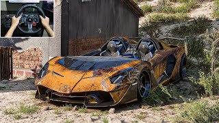 Rebuilding Lamborghini Aventador SC20 Forza Horizon 5 Logitech G29 Stering Wheel Gameplay [upl. by Auhsuoj972]