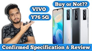 Vivo Y76 5g  vivo Y76 confirmed specification amp review  vivo Y76 price and india launch [upl. by Jessa942]