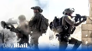 IDF special forces battle Hamas terrorists as they attack from tunnels in Gaza [upl. by Gninnahc324]