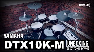 Yamaha DTX10KM electronic drums unboxing amp playing by drumtec [upl. by Attegroeg]