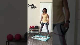 UPPERBODY BAND WORKOUT 🔥tonearmsbackabs tonedarmsworkout bandworkout upperbodyworkoutexercise [upl. by Lisha]