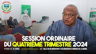 ALLOCUTION DU MAIRE JEANPIERRE FABRE À LOUVERTURE DE LA SESSION ORDINAIRE DU 4E TRIMESTRE [upl. by Aneerhs]