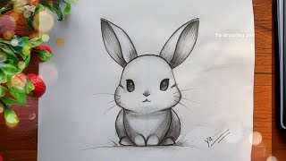 How to draw a Rabbit Easy Step by Step 🐇 Easy Bunny Rabbit Drawing Tutorial [upl. by Carol-Jean943]