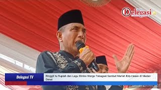 Ringgit tu Rupiah dan Lagu BimboWarga Tabagsel Sambut Meriah EdyHasan di Medan Denai [upl. by Liamsi]