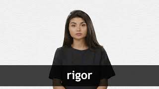 How to pronounce RIGOR in American English [upl. by Ryle]