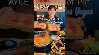 Newest Las Vegas Japanese Restaurant is AYCE Wagyu Shabu Hot Pot [upl. by Htbazile659]