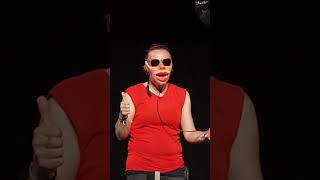 Human Ventriloquism  Sunglasses comedy ventriloquist funnystandup funny tv standup ninaconti [upl. by Leirum]