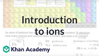 Introduction to ions  High school chemistry  Khan Academy [upl. by Cini]