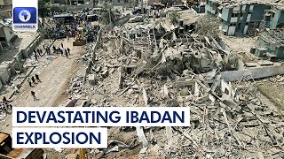 Drone Footage Showing Site Impact Of Ibadan Explosion [upl. by Nareht]