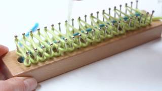 Tadpole Knitting Loom Knit a scarf [upl. by Penland]